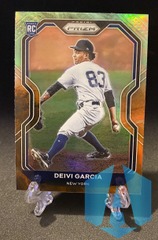 2021 Panini Prizm Cosmic Haze Prizm Deivi Garcia #6 Rookie RC